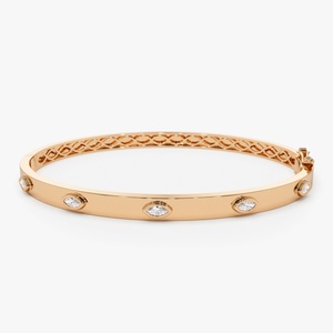 Pulsera de Tenis con Diamantes de Alto Brillo al por Mayor, Oro Sólido de 14K con Baño de Rodio, Certificado IGI, Duradera, Resistente al Agua, de Lujo - Product Image 6