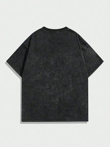 เสื้อยืดพิมพ์ลายวินเทจซักกรด/ซักแล้วทำจากผ้าฝ้ายเนื้อนุ่ม100% จากปากีสถาน - Product Image 2