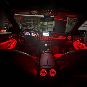 Sistema di Illuminazione Auto <span class=keywords><strong>Kit</strong></span> Luce Ambiente a 64 Colori <span class=keywords><strong>LED</strong></span> Styling Luce Interna per Mercedes Benz Classe C W205 GLC X253 - Product Image 2