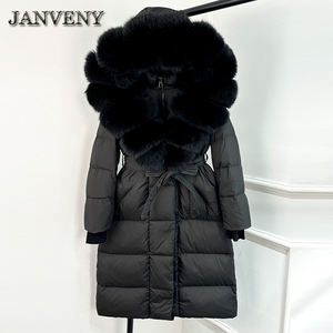 เสื้อโค้ทขนเป็ดผู้หญิงน้ำหนักเบามีฮู้ดแจ็กเก็ตผ้านวมแฟชั่นลำลองสำหรับฤดูหนาวที่อบอุ่น - Product Image 2