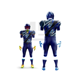 American <b>Football</b> Uniform Digital Print Jersey Pants Set JAMEZ SPORTS Custom Team Name Lightweight Breathable Fabric Short - Product Image 2