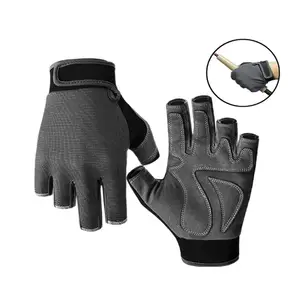 Anti-slip Shock Breathable Fingerless Fishing Gloves - Sun Protection For Outdoor Activities Like Fishing, Sailing, Cycling