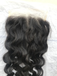 Gran oferta, mechones de cabello virgen brasileño personalizables, cutícula cruda alineada, ONDA DE AGUA, 5*5 cierres, cabello humano rizado, Stock - Product Image 4