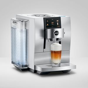 Cafetera Totalmente Automática MERIT Z10 Blanca de Aluminio con Recipiente de Leche de Vidrio - Product Image 2