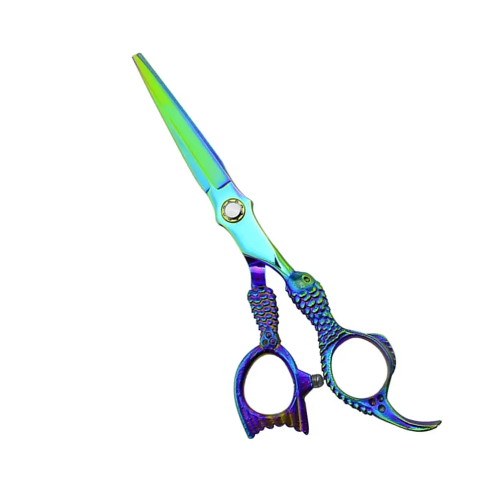 Custom Design Handle Barber Hair Cutting Scissors With Sharp Durable Blades Fancy Super Cut Hair Scissors For Beauty