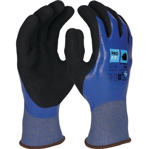 Gants anti-coupure Ultra DRY CUT Taille D 10 Bleu/Noir Conformes aux normes EN 388 et EN 407 Catégorie II PRO FIT pour les jardins Lot de 12 - Product Image 1