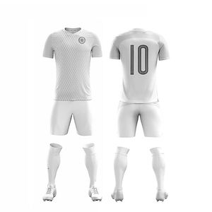 ผู้ผลิตชุดฟุตบอลแบบกำหนดเอง OEM ชุดเสื้อและกางเกงขาสั้นคุณภาพสูง ผ้าระบายอากาศ แห้งเร็ว น้ำหนักเบา สำหรับสโมสร - Product Image 2