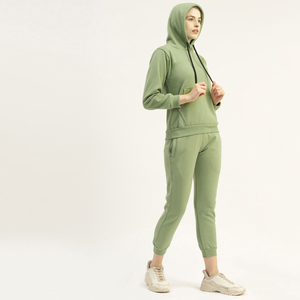 Survêtements imprimés pour femmes les plus vendus en 2025 – Ensemble deux pièces tendance à capuche pour le jogging en extérieur, 100 % coton léger - Product Image 3