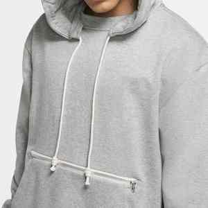 Pull à capuche pour hommes à manches longues 100% coton polaire tissu confortable Style décontracté OEM ODM Logo personnalisé approvisionnement - Product Image 5