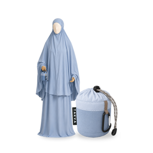 Robe de prière musulmane portable TAKVA SalahWear, longue, sans manches, vêtements modestes pour femmes, couleur unie - Product Image 3