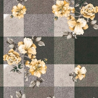 Poliéster Koshibo gasa diferente personalizado de estilos de patrón de flores impresión Digital para boda damas estampado diseñador Tops tela