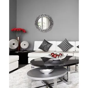 Venta caliente diseño moderno muebles para el hogar color dorado sala de estar espejo de pared - Product Image 6