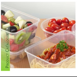 ภาชนะบรรจุอาหารพลาสติกใสแบบมีฝาปิดที่ปลอดภัยสำหรับไมโครเวฟอุปกรณ์เตรียมอาหารและภาชนะแบ่งส่วน - Product Image 1