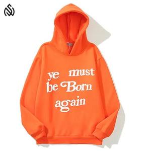 2025 tendance respirant 100% coton polaire 460 Gsm Streetwear partout impression bouffée impression à capuche pour hommes - Product Image 6