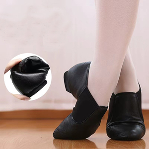 รองเท้าเต้นบัลเลต์สำหรับผู้หญิงและเด็กรองเท้าโยคะพื้นนุ่มพื้นเรียบพื้นรองเท้านิ่มสีฟ้าและสีชมพู - Product Image 4