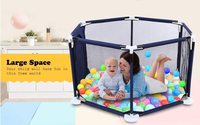 Aire de jeu hexagonale solide et durable pour bébé, aire de jeux pour bébé, nouveau-né, en métal gonflable