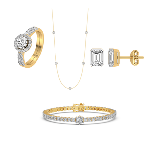 Collier en or massif 18 carats avec diamant de clarté EF cultivé en laboratoire 1cts de haute qualité avec chaîne de couleur VS pour les mariages et les fêtes de femmes - Product Image 3