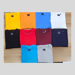 180 GSM Dot Knit Collar T-Shirt Premium Cotton Blend Comfort Fit for Men - Product Image 1