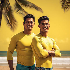 Hommes Athlétique Workout Rash Guard Chemises À Séchage Rapide Léger 100% Polyester Gym Wear Rash Guard Hommes - Product Image 6