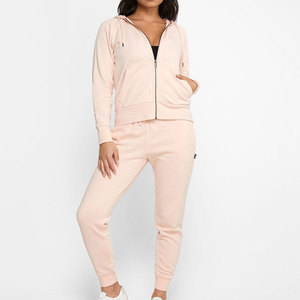 Ensemble 2 pièces à manches longues en coton épais personnalisé pour femmes, coupe surdimensionnée, style streetwear à la mode. - Product Image 3