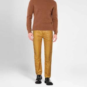 Pantalons en cuir pour hommes de qualité supérieure, légers, foncés, logo personnalisé, service OEM, respirants, imperméables, style urbain, hiver - Product Image 4