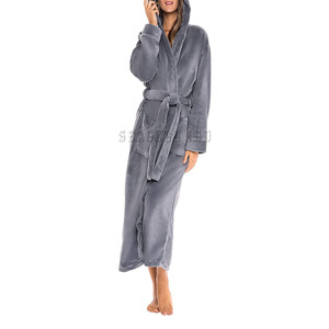 Vente en gros de peignoir de luxe pour femmes à séchage rapide avec logo personnalisé 100% velours de coton pour hôtels et adultes - Product Image 3