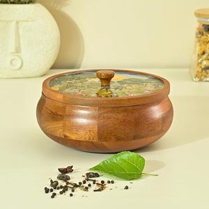 Boîte à épices en bois multi-compartiments pour une utilisation en cuisine propre et simple, boîte organisateur d'épices en bois robuste par AALIYAN IMPEX - Product Image 4