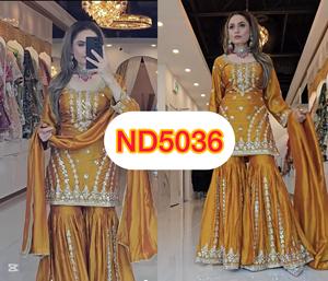 Costumes de palazzo avec broderie élégante et paillettes pour les fêtes, tenues de fête parfaites pour les mariages et les célébrations - Product Image 2