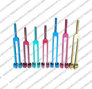 Juego completo de 7 diapasones de aluminio para curación, yoga, Terapia Espiritual y masaje de sonido con bolsa de almacenamiento TARIQ MFG CO - Product Image 1