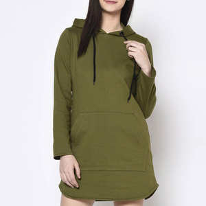 Sudadera con capucha al por mayor Casual 100% polar transpirable de talla grande mujeres sudaderas largas y sudaderas - Product Image 1