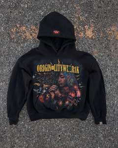 Sudadera con Capucha de Moda Nueva, Lavado Ácido, 420 Gsm, Impresión DTG, Estilo Urbano Vintage, Corte Holgado y Cuadrado para Hombre - Product Image 5