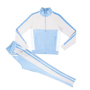 Ensemble survêtement complet personnalisé unisexe à motifs solides vêtements fabricant personnalisé veste zippée brodée ensemble de jogging pour hommes - Product Image 4