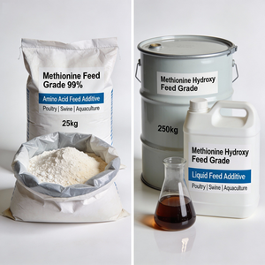 Méthionine en poudre et additifs liquides pour l'alimentation animale, pour l'équilibre nutritionnel - Product Image 1