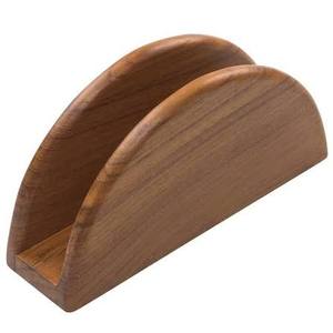 Porte-serviettes en bois Décoration de table faite à la main pour la maison Hôtel Restaurant Dernier design - Product Image 2