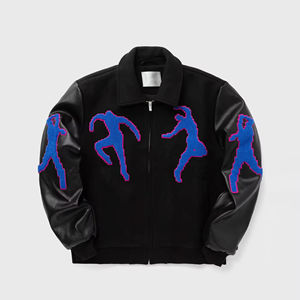 Veste de baseball pour enfants personnalisée de haute qualité OEM vente en gros mode classique Bomber Varsity Coat hiver cuir - Product Image 1