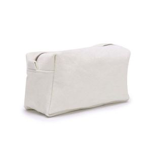 Sac cosmétique en toile 12oz écologique en gros d'usine personnalisé pochette de maquillage en lin naturel unisexe chanvre pour trousses de toilette - Product Image 2
