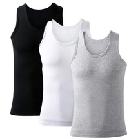 Débardeurs décontractés pour hommes, respirants, sans manches, col rond, anti-transpiration, coupe ajustée, personnalisables, polyester/coton, toutes saisons