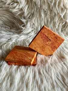 Juego de posavasos de mármol travertino naranja, mármol de piedra Natural, decoración del hogar, vajilla, estilo de vida, regalo de inauguración hecho a mano - Product Image 3