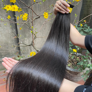 Venta al por mayor 100% Natural Virgen colores cabello humano de alta calidad a granel extensiones de cabello humano - Product Image 1