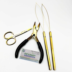 คีมดึงที่ใกล้ขึ้นสแตนเลสด้านบนสุดชุดเครื่องมือต่อผมเป็นมิตรกับสิ่งแวดล้อมลูกปัดไมโครลูกปัด - Product Image 5