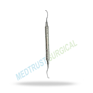 Cureta Felina Gracey Mini 11 15 con Mango XL, Cureta Periodontal Dental Veterinaria, Instrumento de Acero Inoxidable - Product Image 4