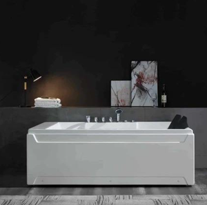 ORIGINAL <b>Bathtub</b> with Faucet and LED <b>Lights</b>, EMPV-72JT367LED - Product Image 1