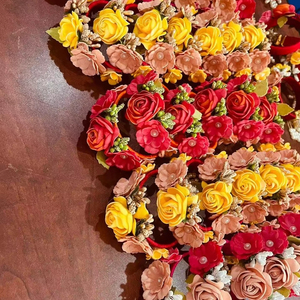 Bracelet fleur en fil de soie en gros/Bracelet, jeu de mots pakistanais indien jabi Chuda, mode, bracelets cadeaux, fleur Gajra - Product Image 1