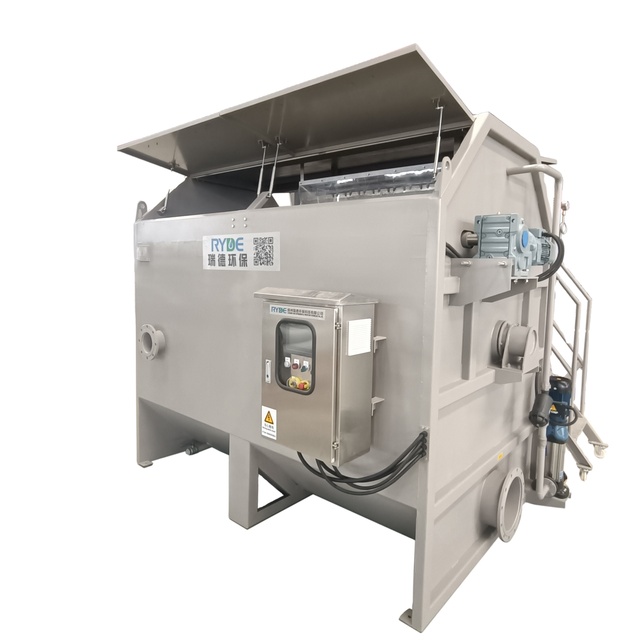 Micro Filter Koi Fish Farm RAS Water Filtration Aquiculture Pond Sludge Removal Rotary Drum Screen