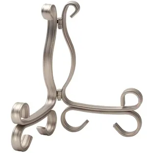 ACMI Support d'assiette d'ustensiles de cuisine en laiton au design personnalisé marron simple pour rangement et présentation de table - Product Image 1