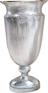 Florero Redondo de Aluminio de Diseño Moderno Hecho a Mano, Florero de Piso de Gran Tamaño para Decoración del Hogar, Bodas y Navidad - Product Image 2