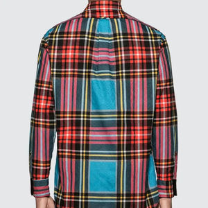 OEM Chemise en flanelle décontractée à manches longues avec boutons pour hommes 100% coton de haute qualité, logo personnalisé imprimé, protection respirante pour l'hiver - Product Image 4