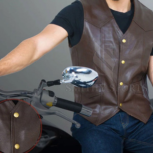 Hot Bán Thiết Kế Mới Của Nam Giới Chính Hãng Da Vest Chất Lượng Cao Bên Ngoài Mặc Cho Mùa Đông Thoáng Khí Trong Kho Cho Bán Trực Tuyến - Product Image 2