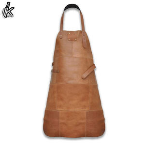 Delantal de peluquero de Chef de cuero genuino de alta calidad, babero de cocina sin mangas para hombres y mujeres, nuevo PVC barato y Material de tela para cocinar alimentos - Product Image 5