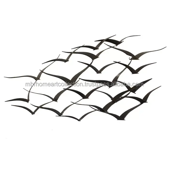 Hot Seller Modern Metal Birds Wall Decor Home Decoration Pieces Luxury High Quality Metal Wall Arts from Indian Supplier